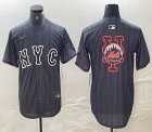 Nike New York Mets blank gray majestic majestic baseball jerseys city version