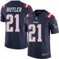 Men New England Patriots #21 Malcolm Butler Nike blue Color Rush Limited Jersey