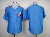 Montreal Expos blank skyblue throwback MLB Jersey