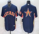 Nike Houston Astros blank blue majestic baseball jersey