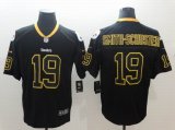 Nike Steelers #19 Smith-Schuster Lights Out black gold fashion Color Rush Limited Jersey-BD