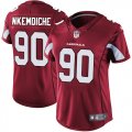 Women Cardinals #90 Robert Nkemdiche red nike Color Rush Limited Jersey