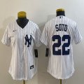 Women New York Yankees Juan Soto Nike White Home Replica Player Jersey