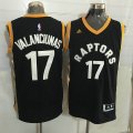 Toronto Raptors #17 Jonas Valanciunas black Stitched NBA Jerseys