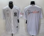 Nike New York Yankees blank white MLB baseball Jersey Joint name -BD 19