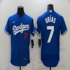 Nike Los Angeles Dodgers #7 Julio Urias blue Flexbase Authentic Collection Jersey