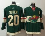 Adidas Minnesota Wild Ryan Suter #20 green Ice hockey jersey