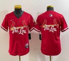 Youth Nike St.Louis Cardinals blank red majestic Baseball Jersey city version-BD 01