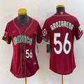 Youth 2023 World Cup Mexico #56 Randy Arozarena red majestic baseball jerseys 07