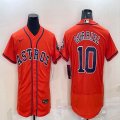 Nike Houston Astros #10 Yuli Gurriel orange Flexbase Authentic Collection Jersey