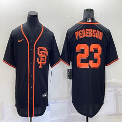 Nike San Francisco Giants #23 Joc Pederson black majestic baseball jersey-BD