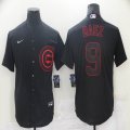 Chicago Cubs #9 Javier Baez Nike black majestic baseball Jersey-BD