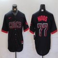 Nike Cincinnati Reds #77 Hinds black majestic baseball jerseys city version