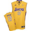 Los Angeles Lakers #17 BYNUM yellow jersey