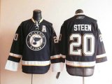 St. Louis Blues #20 Alexander Steen Black NHL Jerseys A Patch