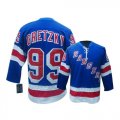 NHL New York Rangers #99 Gretzky Blue Jerseys