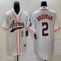 Nike Houston Astros #2 Alex Bregman white majestic baseball jerseys Joint name -BD 01