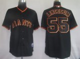 San Francisco Giants 55# lincecum Black MLB Jersey