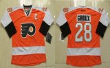 Philadelphia Flyers #28 Claude Giroux Orange NHL Jerseys C Patch jerseys