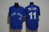 2017 Toronto Blue Jays #11 Kevin Pillar blue majestic baseball jersey