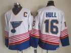 2015 St.Louis Blues #16 HBrett Hull White CCM NHL Hockey Jersey C patch