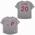 Philadelphia Phillies #20 Mike Schmidt throwback gray Baseball Jersey-SG