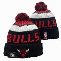 2024 Chicago Bulls black white red NBA Sports Cuffed Knit Hats 01