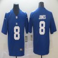 Nike New York Giants #8 Daniel Jones Blue Color Rush Limited Jersey