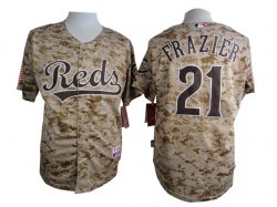 Cincinnati Reds Todd Frazier # 21 camo baseball jerseys