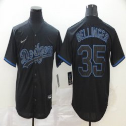 Nike Los Angeles Dodgers #35 Cody Bellinger black majestic baseball Jersey-BD