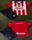 2023-2024 Guadalajara Club red white blue kid soccer Jerseys home