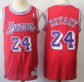 Nike Los Angeles Lakers #24 Kobe Bryant red basketball jerseys-S8