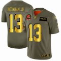 Cleveland Browns #13 Odell Beckham Jr Nike green gold Salute to Service Limited Jersey