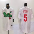 Nike Philadelphia Phillies #5 Bryson Stott white majestic baseball jerseys 01