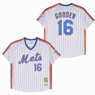 New York Mets 16 Dwight Gooden throwback 1986 white mlb jersey-SG