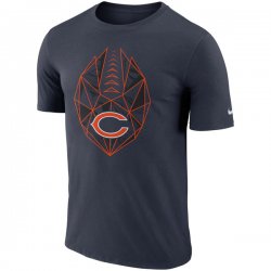 Men\'s Chicago Bears Nike Navy Fan Gear Icon Performance T-Shirt