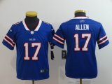 Youth Nike Buffalo Bills #17 Josh Allen blue Color Rush Limited Jersey