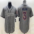 Denver Broncos #3 Russell Wilson Hemp gary baseball jerseys Joint name-BD