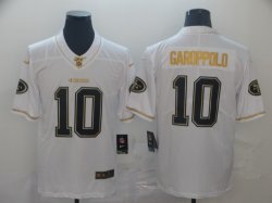 Nike 49ers #10 Jimmy Garoppolo white throwback Color Rush Limited Jersey