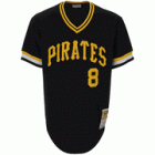 Pittsburgh Pirates 8# Willie Stargell Throwback black jersey