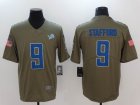 Nike Detroit Lions #9 Matthew Stafford green USA flag Color Rush Limited Jersey