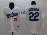 Nike Los Angeles Dodgers #22 Clayton Kershaw white majestic baseball jerseys