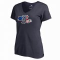 Women's Boston Red Sox Fanatics Branded Navy 2018 Memorial Day Banner State Plus Size V-Neck T-Shir