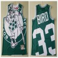 Boston Celtics #33 Larry Bird green fashion nba basketball jerseys-XD