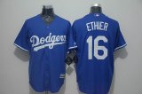 Los Angeles Dodgers #16 Andre Ethier Blue majestic baseball Jerseys