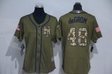 New York Mets #48 Jacob DeGrom Green Salute to Service Stitched MLB Jersey