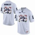 Custom Penn State #26 Saquon Barkley red fashion college football jersey