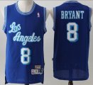 Los Angeless Lakers 8 Kobe Bryant blue throwback basketball Jersey big tall size