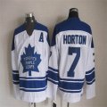 Toronto Maple Leafs #7 Lanny McDonald white CCM Throwback nhl jersey A patch