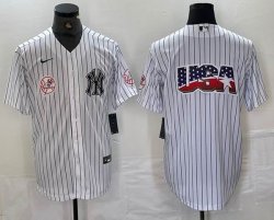 Nike New York Yankees blank white MLB baseball Jersey Joint name -BD 05